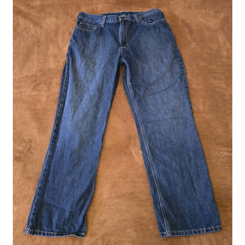 Carhartt Mens Jeans Traditional Fit 36x32 Style B18 Denim Workwear Work